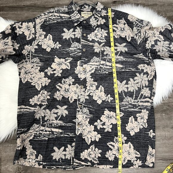 Cooke Street Honolulu Mens 2XL Short Sleeve Hawaiian Aloha Button Front Shirt - Picture 7 of 7